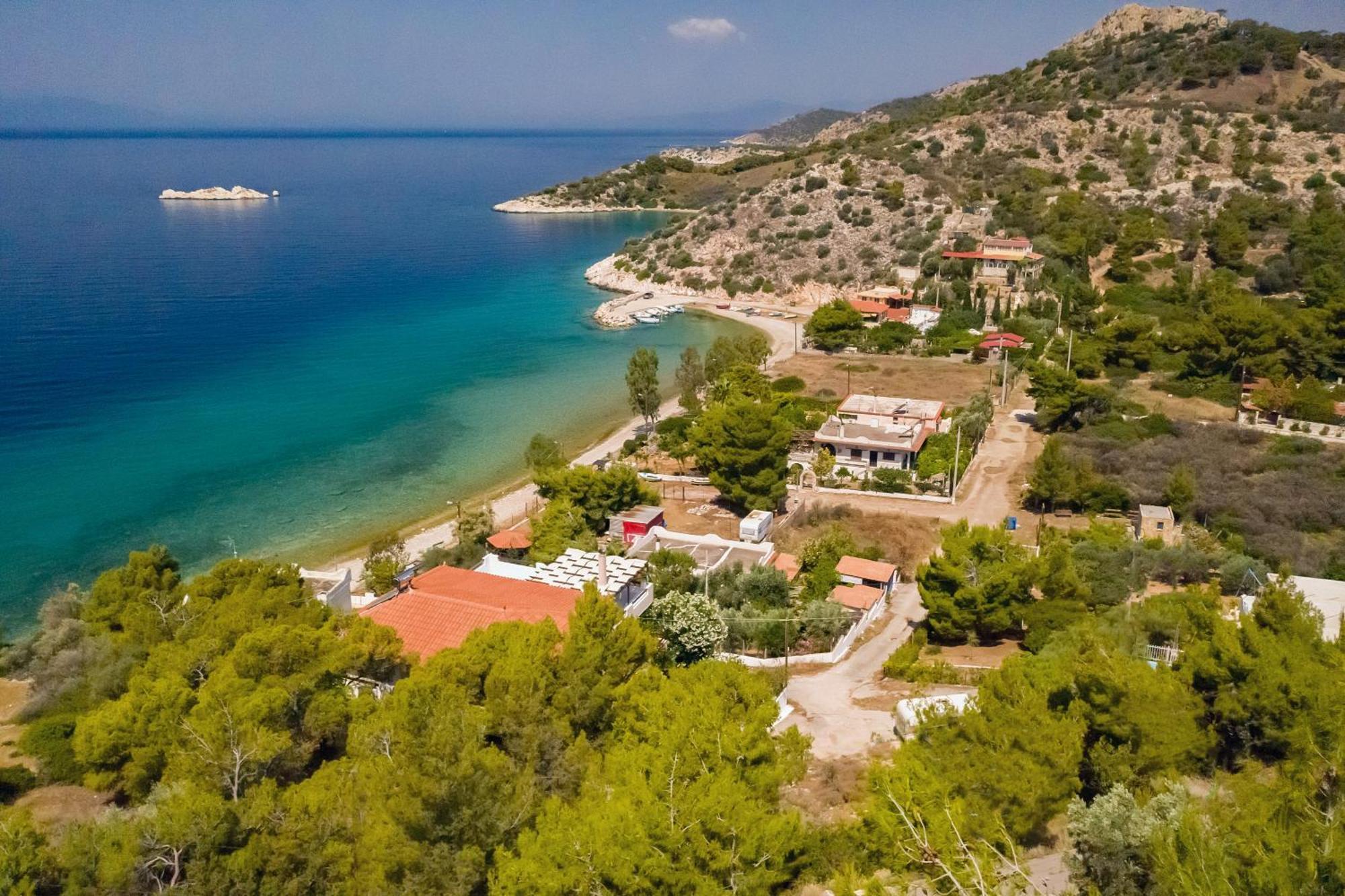 Saronic Seafront Villa Szalamína Kültér fotó