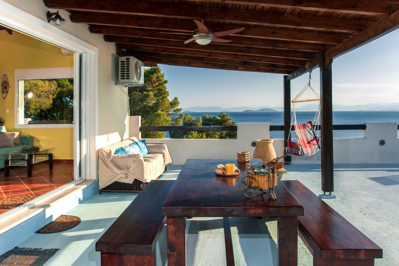 Saronic Seafront Villa Szalamína Kültér fotó